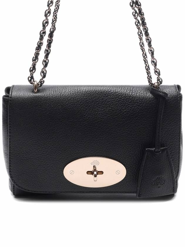 Lily Small Classic Chain Shoulder Bag Black - MULBERRY - BALAAN 3