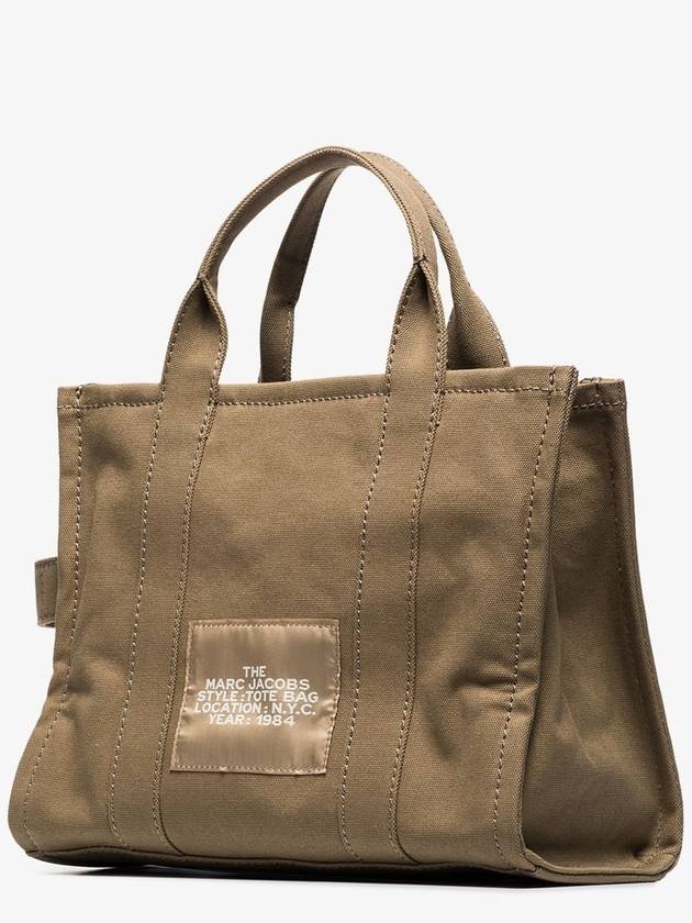 Logo Medium Canvas Tote Bag Slate Green - MARC JACOBS - BALAAN 9