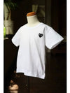 Comme des Garcons Kids White Black Wappen T Shirt WP2142K041 - COMME DES GARCONS - BALAAN 3