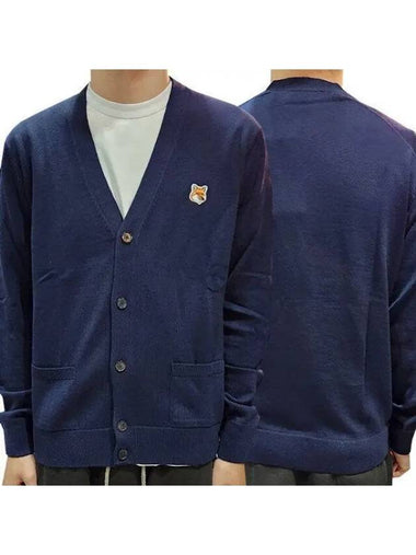 Fox head patch classic cardigan navy 1126895 - MAISON KITSUNE - BALAAN 1