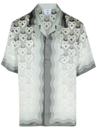 Casablanca Grey Silk Shirt - CASABLANCA - BALAAN 1