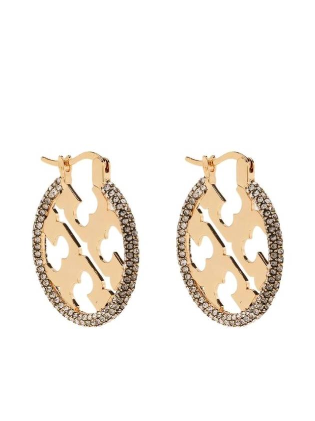 logo round earrings - TORY BURCH - BALAAN 1