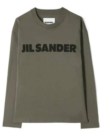 Logo Long Sleeve T-Shirt Green - JIL SANDER - BALAAN 2