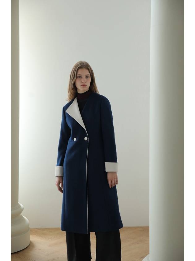 Caigienne V neck unbalanced long coat - CAHIERS - BALAAN 5