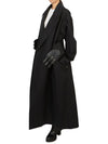 Belted Cotton Trench Coat Black - ALAIA - BALAAN 10