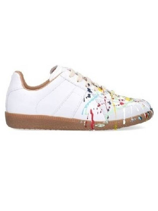 Men's Replica Paint Drop Sneakers White - MAISON MARGIELA - BALAAN 2