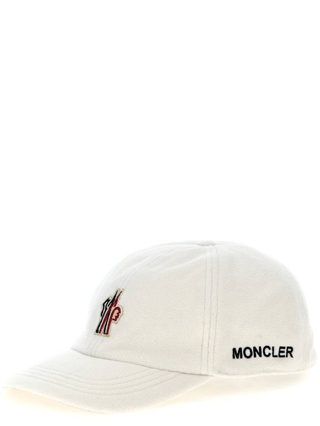 Grenoble logo patch ball cap white - MONCLER - BALAAN 3