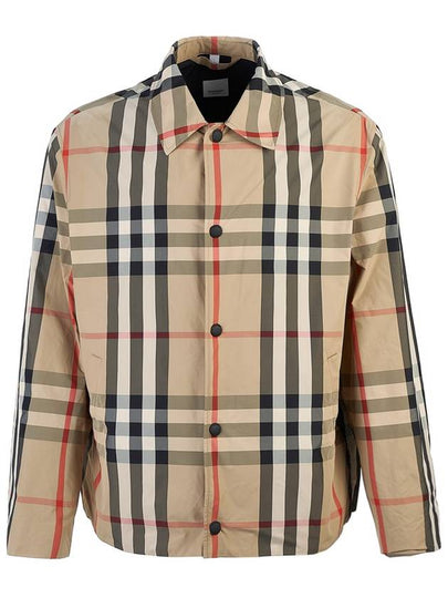 Check Nylon Jacket Beige - BURBERRY - BALAAN 2