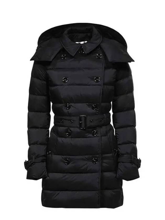 Detachable Hoodie Puffer Coat Padded Black - BURBERRY - BALAAN 6