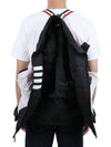 4 Bar Poly Twill Down Vest Charcoal - THOM BROWNE - BALAAN 9