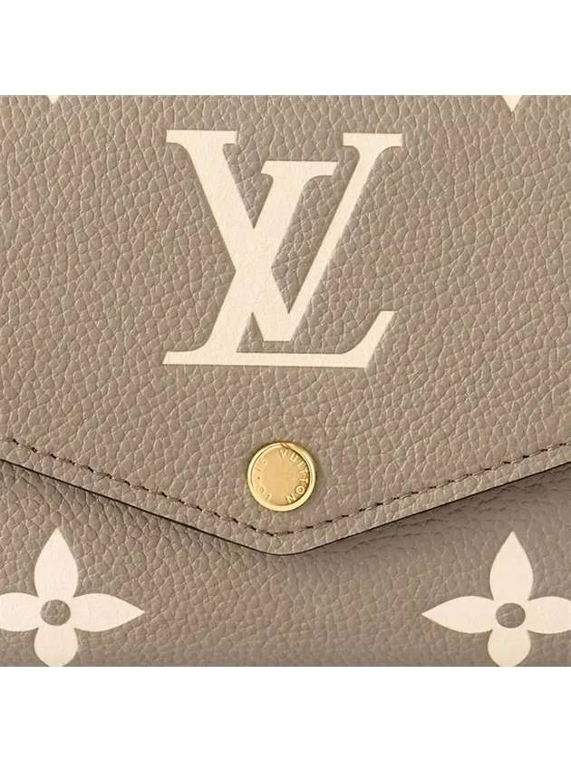 Sarah Monogram Empreinte Long Wallet Brown - LOUIS VUITTON - BALAAN 9