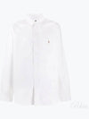 Embroidery Pony Oxford Long Sleeve Shirt White - POLO RALPH LAUREN - BALAAN 2