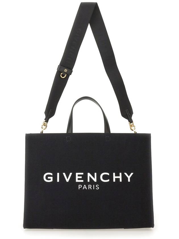 Canvas G Medium Tote Bag Black - GIVENCHY - BALAAN 3