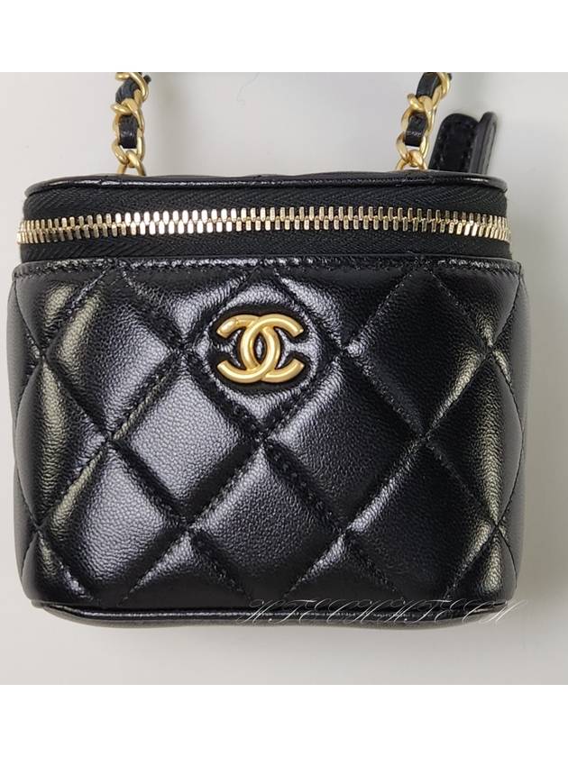 Gold Ball Square Vanity Mini Bag Black - CHANEL - BALAAN 4