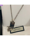 Ghost GG Pendant Necklace YBB455315001 Silver - GUCCI - BALAAN 8