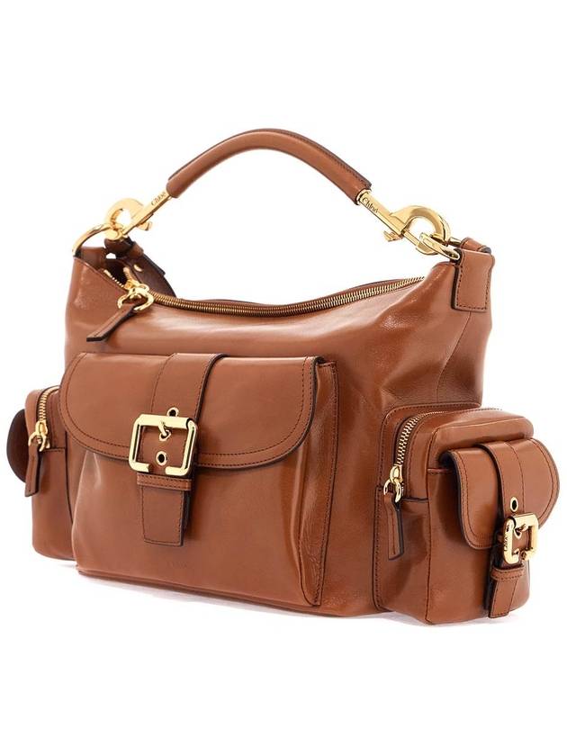 Camera Shiny Leather Shoulder Bag Clay Brown - CHLOE - BALAAN 4