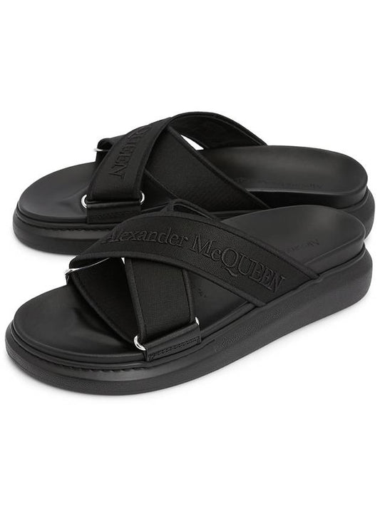 Men's Hybrid Slippers Black - ALEXANDER MCQUEEN - BALAAN 2