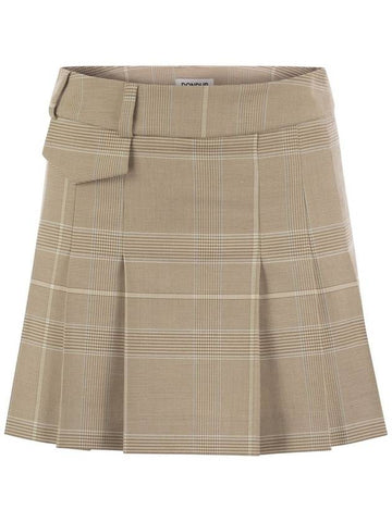 Prince of Wales mini skirt - DONDUP - BALAAN 1