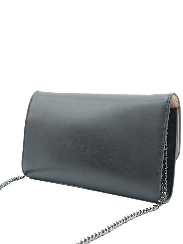 Ferragamo 22 D523 Black Calfskin Barazini Mini Chain Crossbody Bag - SALVATORE FERRAGAMO - BALAAN 4