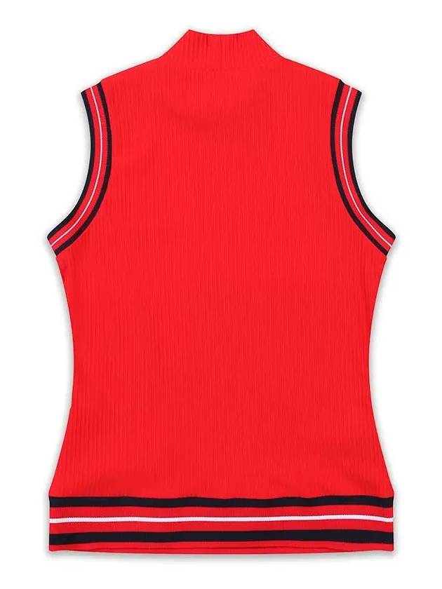 High Neck Sleeveless T-Shirt OF9822LARED - ONOFF - BALAAN 2