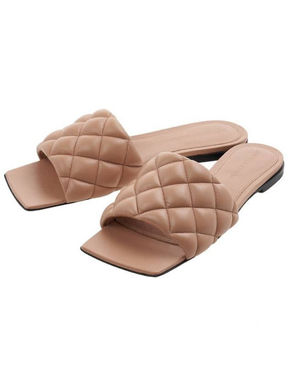 Padded Quilted Slippers Beige - BOTTEGA VENETA - BALAAN 2