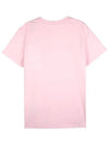 Embroidered Logo Cotton Short Sleeve T-Shirt Pink - MONCLER - BALAAN 3