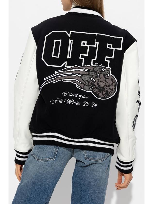 23 fw Off-White Meteor Valcity Bomber Jacket OWEK004F23FAB005 1001 B0230503990 - OFF WHITE - BALAAN 5