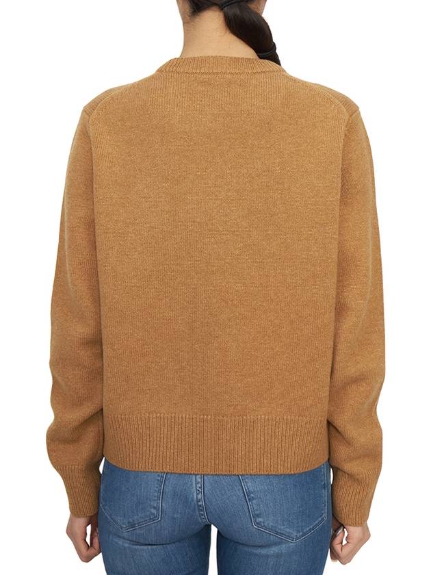 Fox Head Intarsia Knit Top Sequoia - MAISON KITSUNE - BALAAN 4