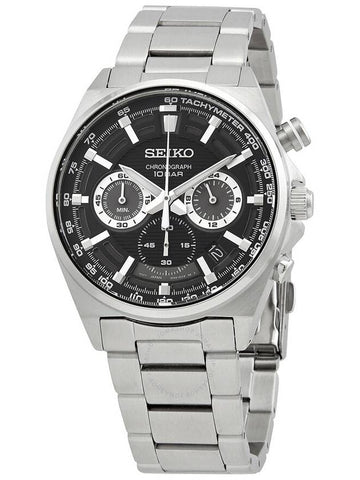 Seiko Essentials Chronograph Quartz Black Dial Men's Watch SSB397P1 - SEIKO - BALAAN 1