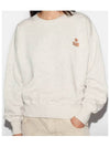 Mobyla Crew Neck Sweatshirt Ecru - ISABEL MARANT ETOILE - BALAAN 4