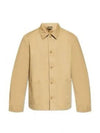 Kerlouan Logo Twill Shirt Jacket Beige - A.P.C. - BALAAN 2