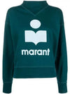 Moby Logo Print Sweatshirt Teal - ISABEL MARANT - BALAAN 2