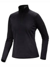 Rho Half-Zip Neck Long Sleeve T-Shirt Black - ARC'TERYX - BALAAN 2