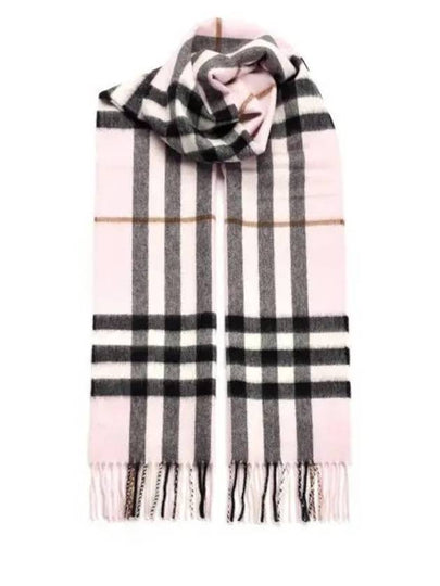 Check Cashmere Scarf Rose - BURBERRY - BALAAN 2