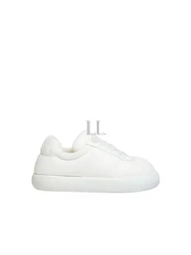 Padded Lace-up Leather Low Top Sneakers White - MARNI - BALAAN 2