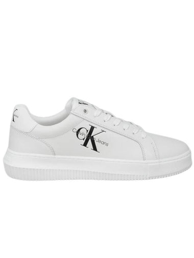 JEANS Unisex White Malmo Sneakers YM00681 01U YW00823 YBR - CALVIN KLEIN - BALAAN 1