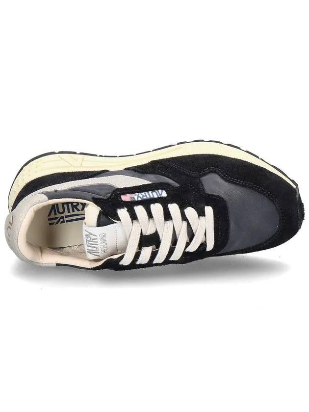 Reelwind Suede Nylon Low Top Sneakers Black - AUTRY - BALAAN 5