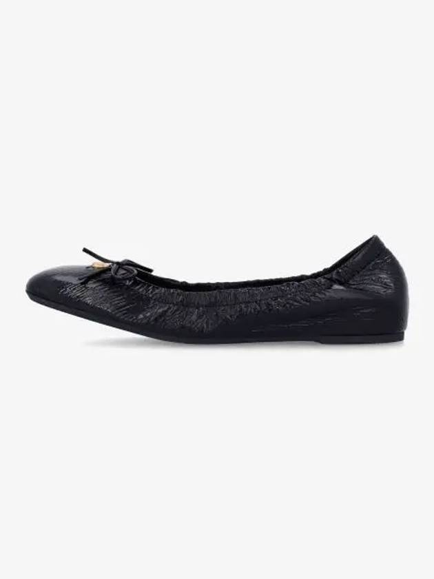 V Logo Signature Flats Black - VALENTINO - BALAAN 2