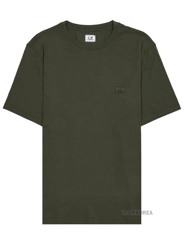 30/1 Jersey Logo Short Sleeve T-Shirt Green - CP COMPANY - BALAAN 10