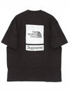 SS24KN1 BLACK collaboration short sleeve t shirt - SUPREME - BALAAN 3