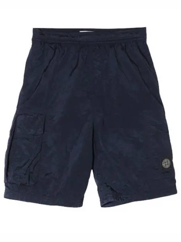 Nylon Metal Logo Patch Cargo Bermuda Pants Comfort Fit Short Men s Shorts - STONE ISLAND - BALAAN 1