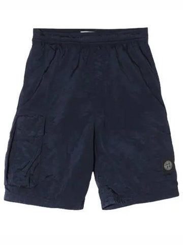 Nylon Metal Logo Patch Cargo Bermuda Pants Comfort Fit Short Men s Shorts - STONE ISLAND - BALAAN 1