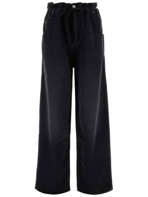 Denim Straight Pants PA0277FAB1H07I 02FK BLACK - ISABEL MARANT - BALAAN 2