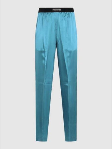 24FW short pants PAW397FAX881HB552 BLUE TEAL - TOM FORD - BALAAN 1