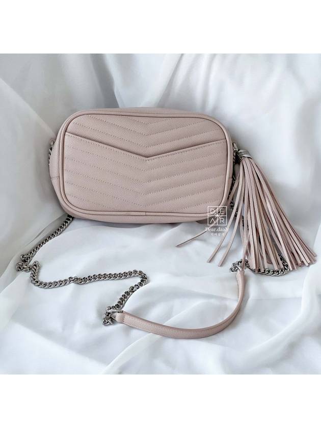 Monogram Lumini Bag Camera Bag Cross Bag Beige Pink 6125791GF02 - SAINT LAURENT - BALAAN 3