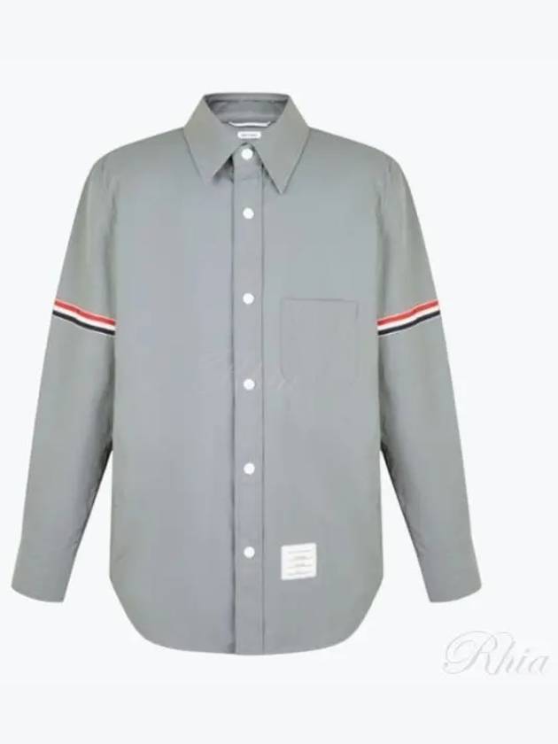 MJO067A 04391 Armband Striped Shirt Top - THOM BROWNE - BALAAN 1