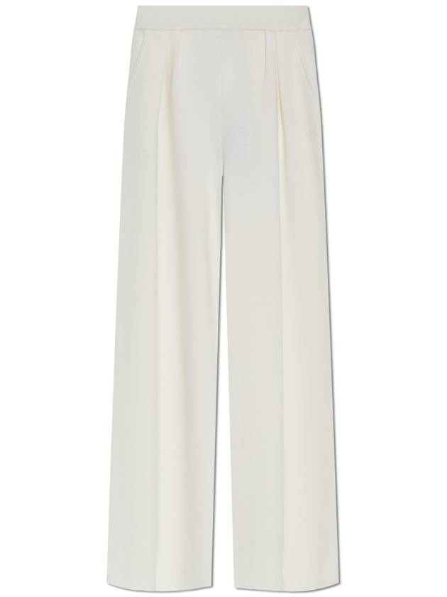 Max Mara Wool Trousers Medium, Women's, White - MAX MARA - BALAAN 1