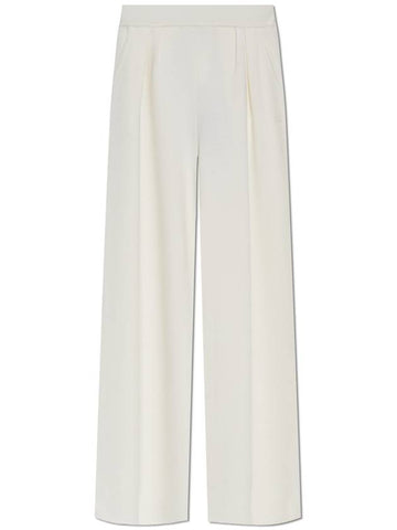 Max Mara Wool Trousers Medium, Women's, White - MAX MARA - BALAAN 1