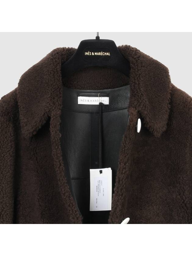 Ines Marechal long shearling coat DIDEROT MARRON INC003br - INES & MARECHAL - BALAAN 5