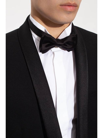 FERRAGAMO Silk Bow Tie, Men's, Black - SALVATORE FERRAGAMO - BALAAN 2